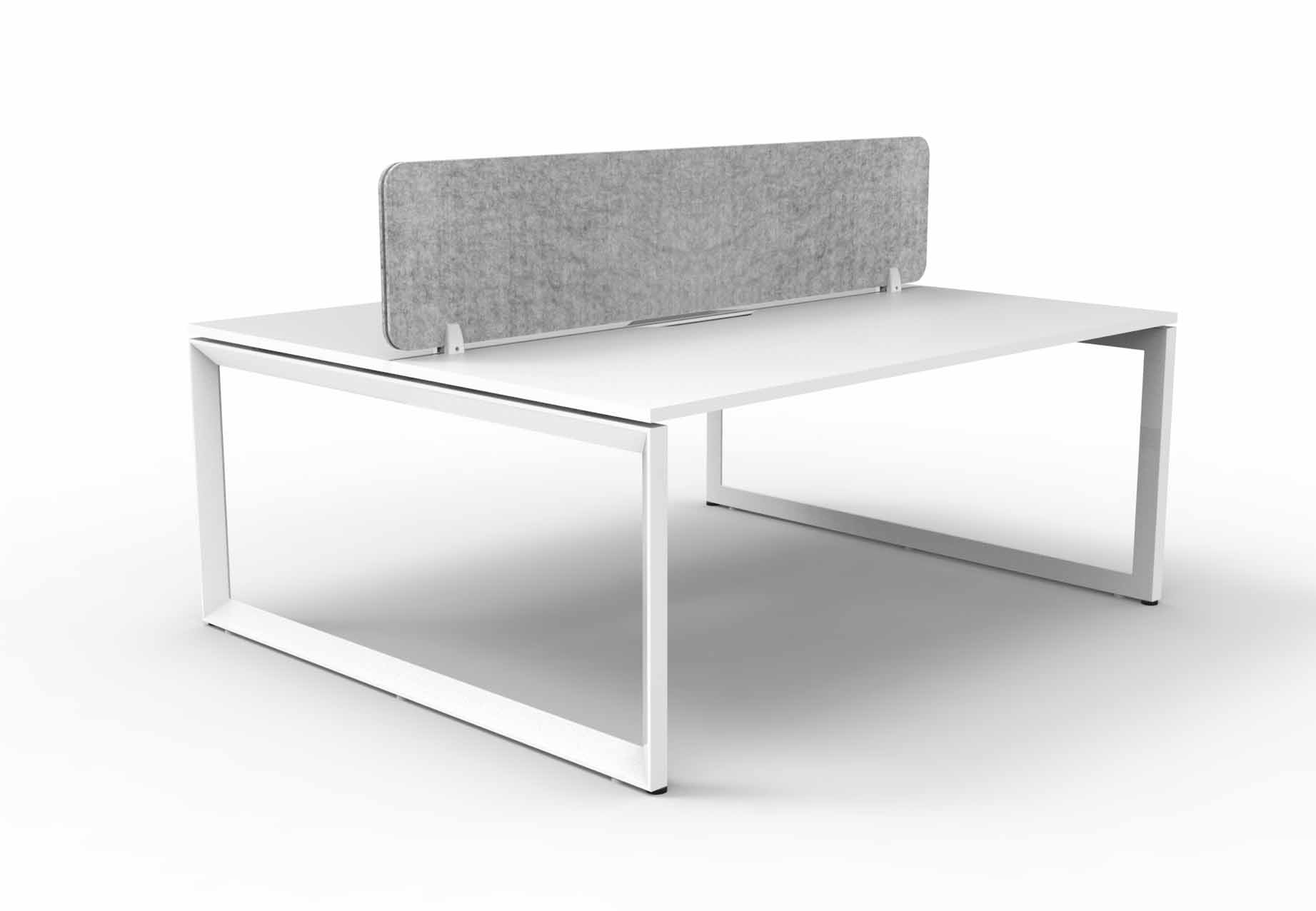 Loop 2 Person Double Sided Workstation - with Eco Screen